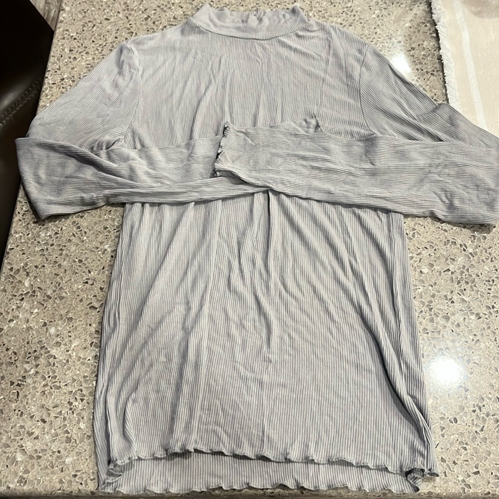 American Eagle soft&sexy ribbed mock neck long sleeve